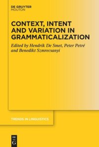 cover of the book Context, Intent and Variation in Grammaticalization