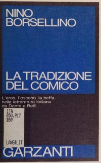 cover of the book La tradizione del comico Letteratura e teatro da Dante a Belli