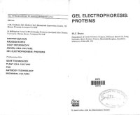 cover of the book Gel Electrophoresis: Proteins