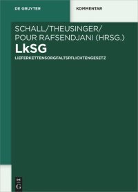 cover of the book LkSG: Lieferkettensorgfaltspflichtengesetz