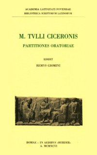 cover of the book M. Tulli Ciceronis Partitiones oratoriae