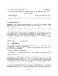 cover of the book Lecture Notes for CS 6550: Advanced Graduate Algorithms (Randomized and Approximation Algorithms)