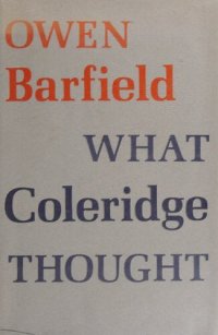 cover of the book What Coleridge Thought