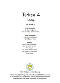 cover of the book Türkçe 4. 1. Kitap