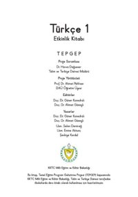 cover of the book Türkçe 1. Etkinlik Kitabı