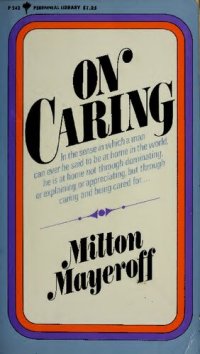 cover of the book On caring (World perspectives)