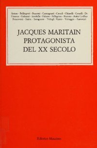 cover of the book Jacques Maritain protagonista del XX secolo