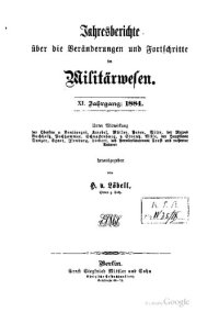 cover of the book Jahresberichte über die Veränderungen und Fortschritte im Militärwesen