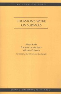 cover of the book Thurston's Work on Surfaces (MN-48) (Mathematical Notes, 48)