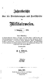 cover of the book Jahresberichte über die Veränderungen und Fortschritte im Militärwesen