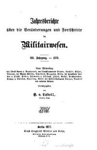 cover of the book Jahresberichte über die Veränderungen und Fortschritte im Militärwesen