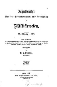 cover of the book Jahresberichte über die Veränderungen und Fortschritte im Militärwesen