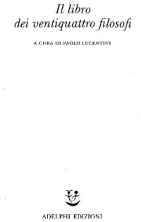 cover of the book Il libro dei ventiquattro filosofi