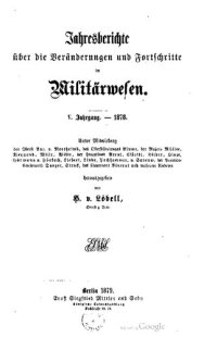 cover of the book Jahresberichte über die Veränderungen und Fortschritte im Militärwesen