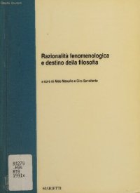 cover of the book Razionalità fenomenologica e destino della filosofia