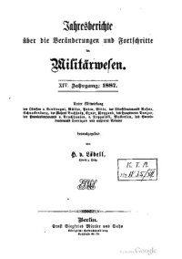 cover of the book Jahresberichte über die Veränderungen und Fortschritte im Militärwesen