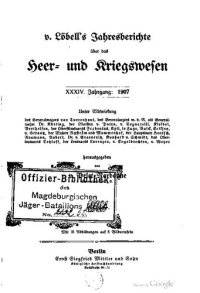 cover of the book V. Löbell's Jahresberichte über die Veränderungen und Fortschritte im Militärwesen