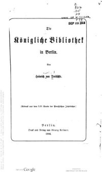 cover of the book Die Königliche Bibliothek in Berlin