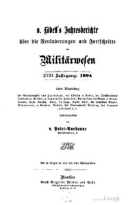 cover of the book V. Löbell's Jahresberichte über die Veränderungen und Fortschritte im Militärwesen