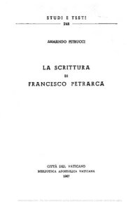 cover of the book La scrittura di Francesco Petrarca