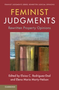 cover of the book Feminist Judgments: Rewritten Property Opinions