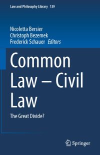 cover of the book Common Law – Civil Law: The Great Divide?