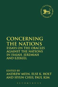 cover of the book Concerning the Nations: Essays on the Oracles against the Nations in Isaiah, Jeremiah and Ezekiel