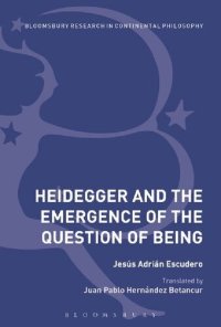 cover of the book Heidegger and the Emergence of the Question of Being