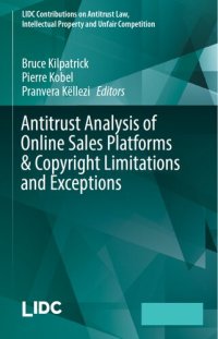 cover of the book Antitrust Analysis of Online Sales Platforms & Copyright Limitations and Exceptions