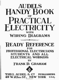 cover of the book Audels handy book of Practical Electricity, with wiring diagrams ready reference for professional electricians, students and all electrical workers