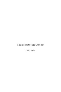 cover of the book Catatan tentang Kapal Otok-otok