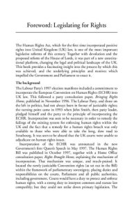 cover of the book Legislating for Human Rights: The Parliamentary Debates on the Human Rights Bill