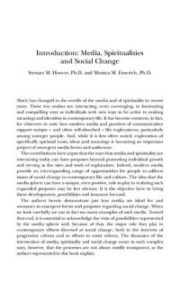 cover of the book Media, Spiritualities and Social Change