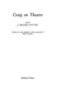 cover of the book Craig on Theatre