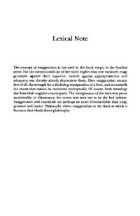 cover of the book Philosophy of Exaggeration