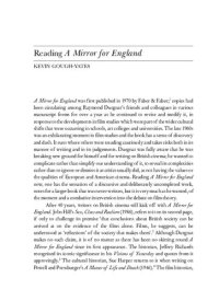 cover of the book A Mirror for England: British Movies from Austerity to Affluence