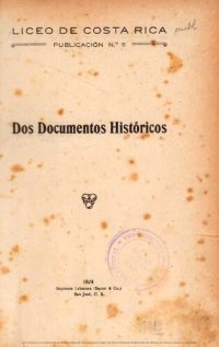 cover of the book Dos documentos históricos