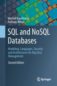 cover of the book SQL and NoSQL Databases: Modeling, Languages, Security and Architectures for Big Data Management