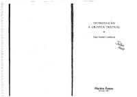 cover of the book Introdução à crítica textual