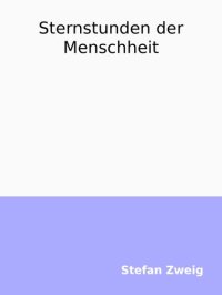 cover of the book Sternstunden der Menschheit