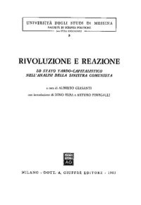 cover of the book Rivoluzione e reazione. Lo Stato tardo-capitalistico nell'analisi della sinistra comunista