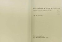 cover of the book The Tradition of Indian Architecture: Continuity, Controversy and Change Since 1850