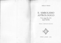 cover of the book Il simbolismo astrologico