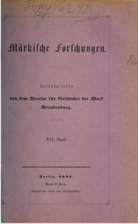 cover of the book Märkische Forschungen