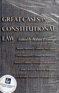 cover of the book Great Cases in Constitutional Law