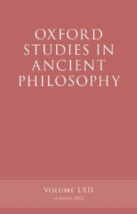 cover of the book Oxford Studies in Ancient Philosophy