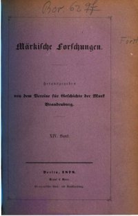 cover of the book Märkische Forschungen