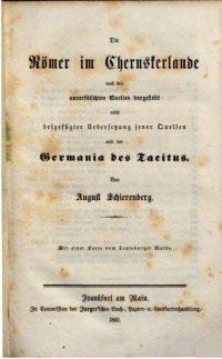 cover of the book Die Römer im Cheruskerlande nach den unverfälschten Quellen dargestellt nebst beigefügter Übersetzung jener Quellen und der Germania des Tacitus