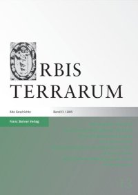 cover of the book Orbis Terrarum 13 (2015)