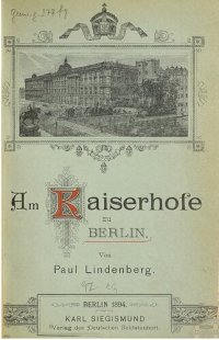 cover of the book Am Kaiserhofe zu Berlin